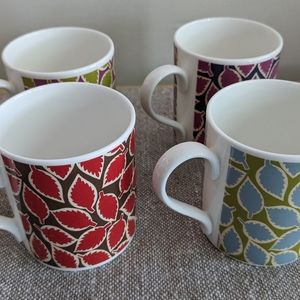 Set of 4 Boden China Mugs